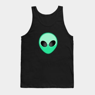 Green alien head Tank Top